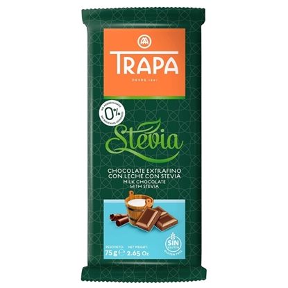 Picture of TRAP STEVIA CHOC BAR 75GR